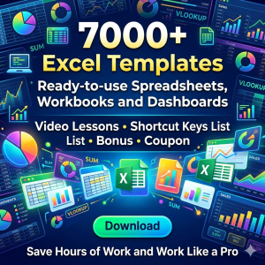 Excel Mega Bundle with 7000+ Templates
