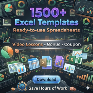 1500+ Excel Templates Bundle