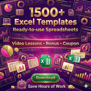 1500+ Excel Templates Bundle